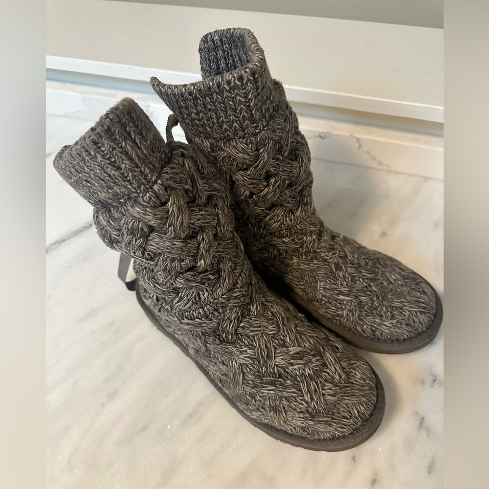 UGG Charcoal Knit Women's Boots